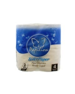 PAPEL HIGIENICO 150/HOJA/2PLY 4RLL