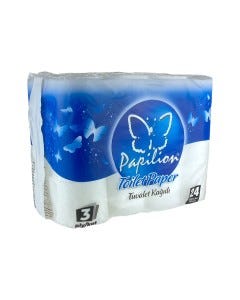 PAPEL HIGIENICO 150/HOJA/3PLY 24RLL