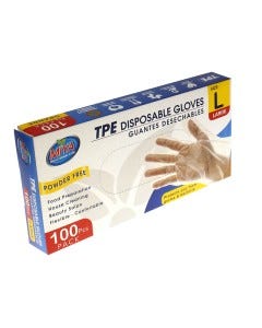 GUANTES DESECHABLES (L) 100PZAS