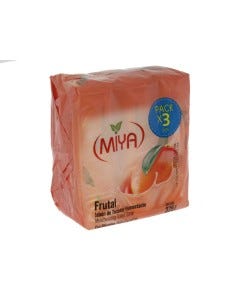 JABON (FRUTAL) 3PZAS 125GR MIYA