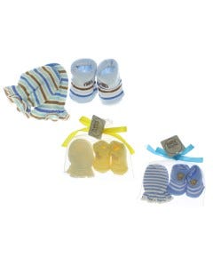 GUANTES + MEDIAS P/ BEBES 2PZAS 0-6M