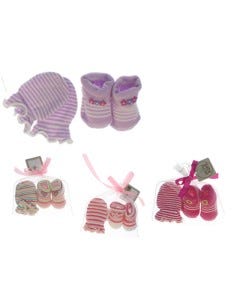 GUANTES + MEDIAS P/ BEBES 2PZAS 0-6M