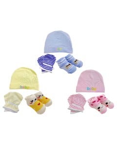SET P BEBES 3PZAS GORROMEDIASGUANTES