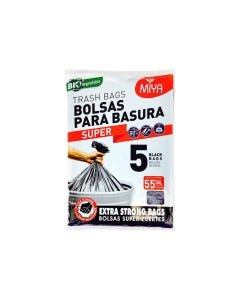 BOLSA D/BASURA 55GAL 5PZAS