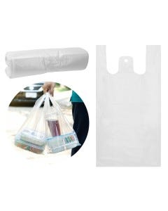 BOLSA TSHIRT TRANSPARENTE 100PZS 26.5X15X53CM