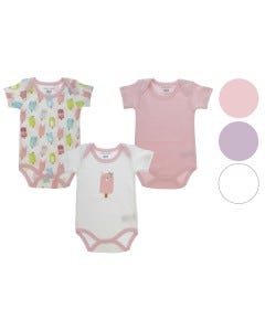 BODY P/ BEBES NINAS 3PZAS 0-12M