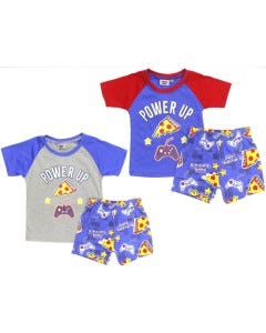 CONJ D/ PIJAMA SHORT P/ BEBES NINOS 6-24M