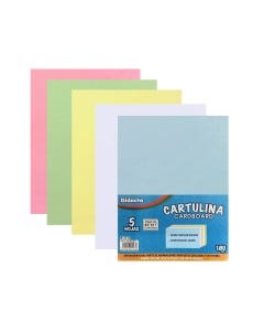 CARTULINA 8.5X11" 20PZAS