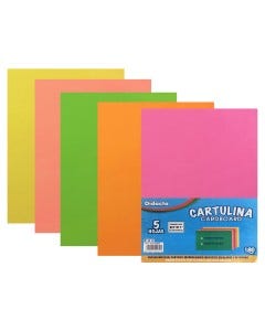 CARTULINA 8.5X11" 20PZAS