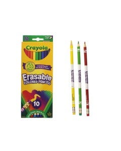 LAPICES D/COLOREAR C/BORRADOR 10PZAS