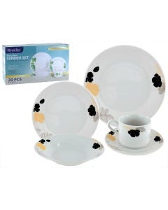 VAJILLA 20PZAS 9",8",7", 220CC