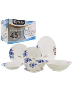 JUEGO DE VAJILLA 45PZAS