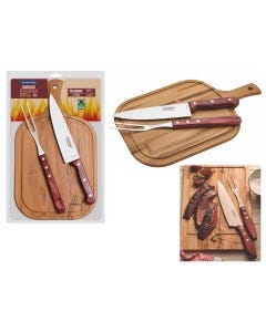 UTENSILIOS P/ BBQ 3PZAS