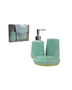 ACCESORIOS P/ BAÑO 3PCS 16.3X7.5CM