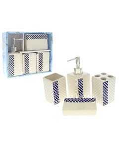 ACCESORIOS P/BAÑO SET 4 PZAS