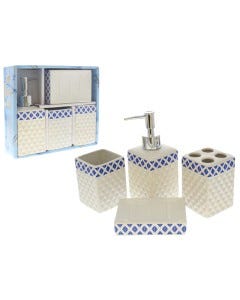 ACCESORIOS P/BAÑO SET 4 PZAS