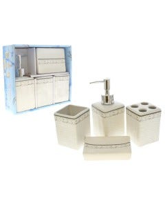 ACCESORIOS P/BAÑO SET 4 PZAS