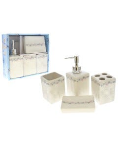 ACCESORIOS P/BAÑO SET 4 PZAS