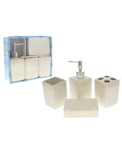 ACCESORIOS P/BAÑO SET 4 PZAS
