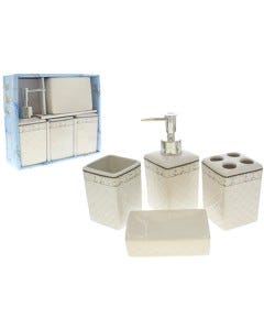 ACCESORIOS P/BAÑO SET 4 PZAS