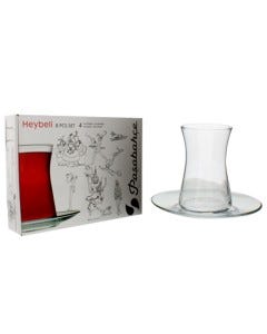 VASO P/ TE C/ PLATO (HEYBELI) 8PCS