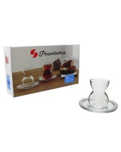 VASO P/ TE (ETNIK) C/ PLATO 12 PCS 140CC