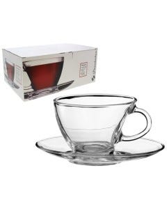 TAZA C/ PLATO (PENGUEN) 12PZAS