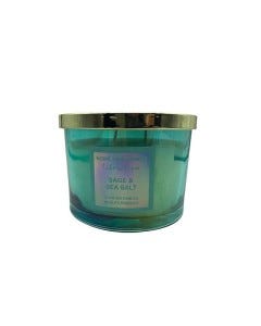 VELA ESENCIA SAGE-SEA SALT 11X8X11CM TURQUEZA