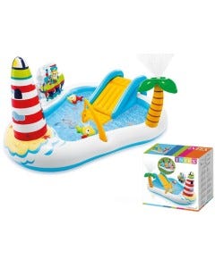 PISCINA DE JUEGOS INFLABLE 6.2'X6.2'X3.3'