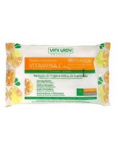 TOALLITAS FACIALES HÚMEDAS ANT / VIT C - 25PZAS