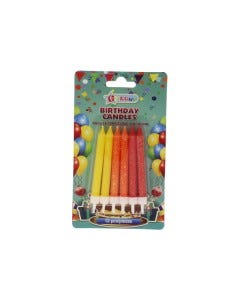 VELAS DE CUMPLEAÑOS 12PZAS