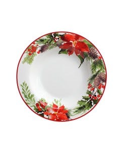 PLATO NAVIDENO 21 6CM ROJOVERDE