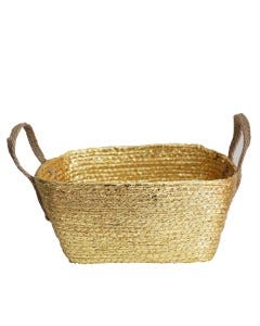 CANASTA NAV 30X25X15CM DORADO