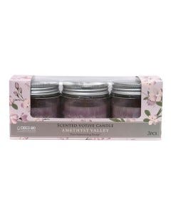 JUEGO DE 3 VELAS 18X6X7CM