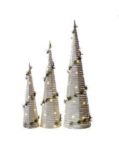 JGO 3 ARBOLES DE NAVIDAD 60/80/100CM