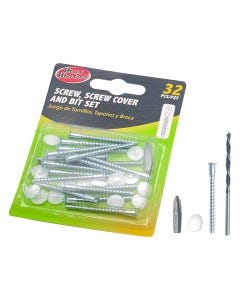 JGO D/TORNILLO, TAPA Y JGO D/PUNTAS 32 PZS