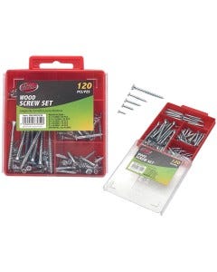 JGO D/TORNILLOS P/MADERA 120 PZS