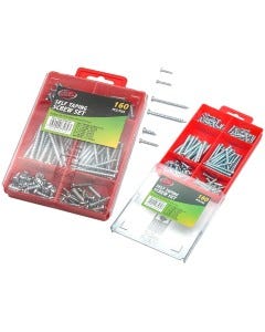 JGO D/TORNILLOS AUTORROSCANTES 160 PZS