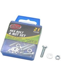 JGO D/TUERCAS Y PERNOS HEXAGONALES 21 PZS