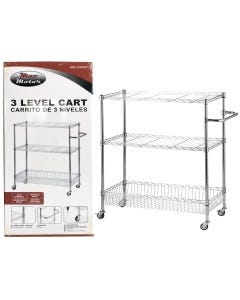 CARRITO 3 NIVELES 80X41X92CM