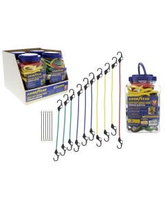 CUERDA ELASTICA (BUNGEE CORD) 18 PCS