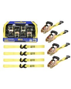 CORREAS TRINQUETE SET 4PCS/3.6M X 27MM/454KG