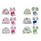 GORRO, MEDIAS Y GUANTES P/ BEBES SET 0-12M