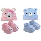 GORRO Y MEDIAS P/ BEBES 0-6M