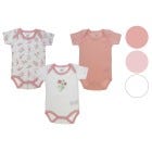 BODY P/ BEBES NINAS 3PZAS 0-12M