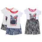 CONJ D/PIJAMA SHORT P/BEBES NINAS 6-24M