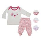 CONJ D/ PIJAMA P/ BEBES 2PZAS M/L 0-12M