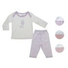CONJ D/ PIJAMA P/ BEBES 2PZAS M/L 0-12M