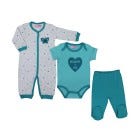 SET D/ROPA P/BEBE NIÑA 3PZS 0-12M