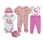 SET D ROPA P BEBES NINAS 7 PZAS 06M